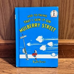 Dr Seuss And to Think I Saw It On Mulberry Street Book